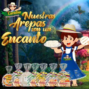 las arepas colombianas son un encanto