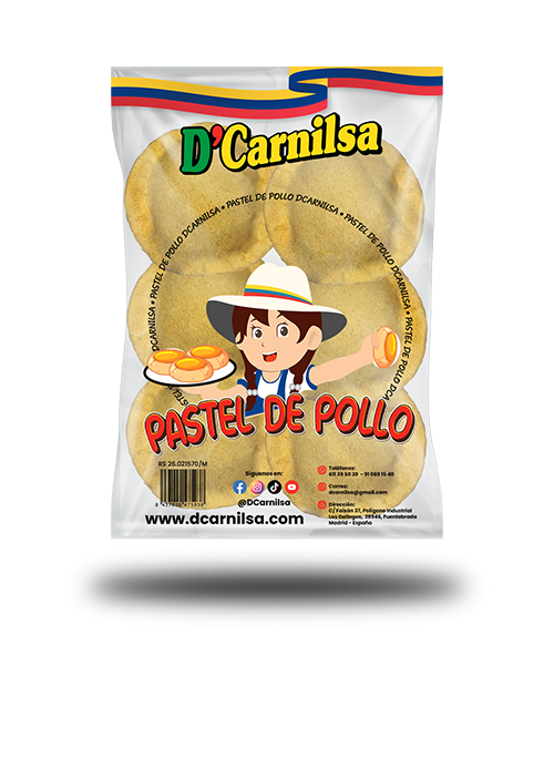 pastel de pollo colombiano en Madrid España