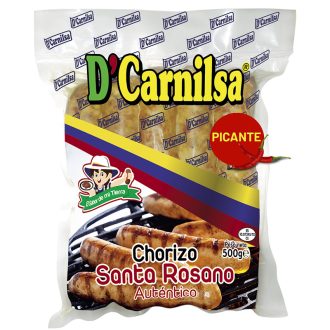 Chorizo Santa Rosano Picante – Paquete de 5 Unidades 500 g