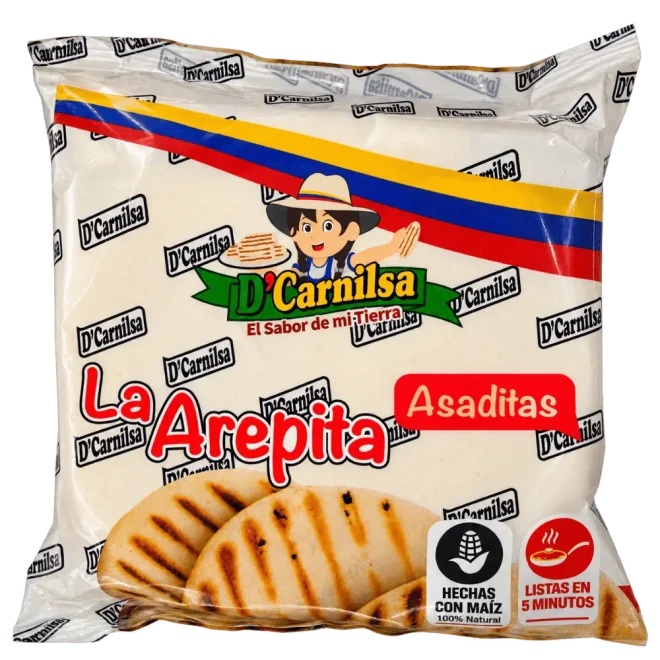 paquete de arepa de maíz blanco grande - D'Carnilsa