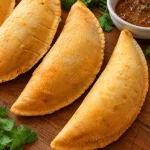 detalle de empanadas cocteleras de pollo cocinadas D'Carnilsa www.dcarnilsa.com