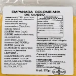 Detalle etiqueta empanada de queso D'Carnilsa x6